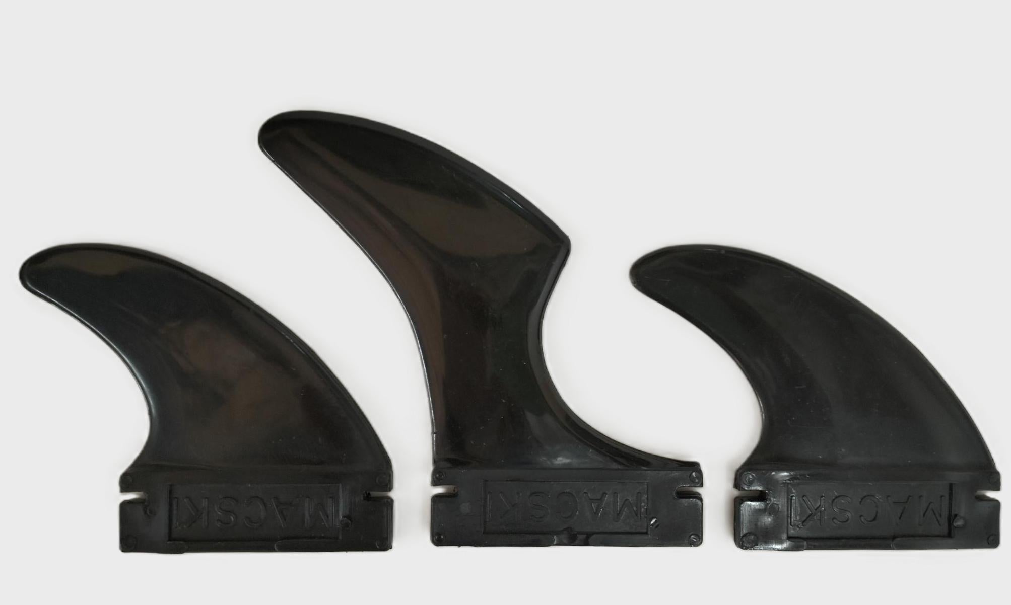 Macski Plastic Thruster Fin Set | Waveski Fins