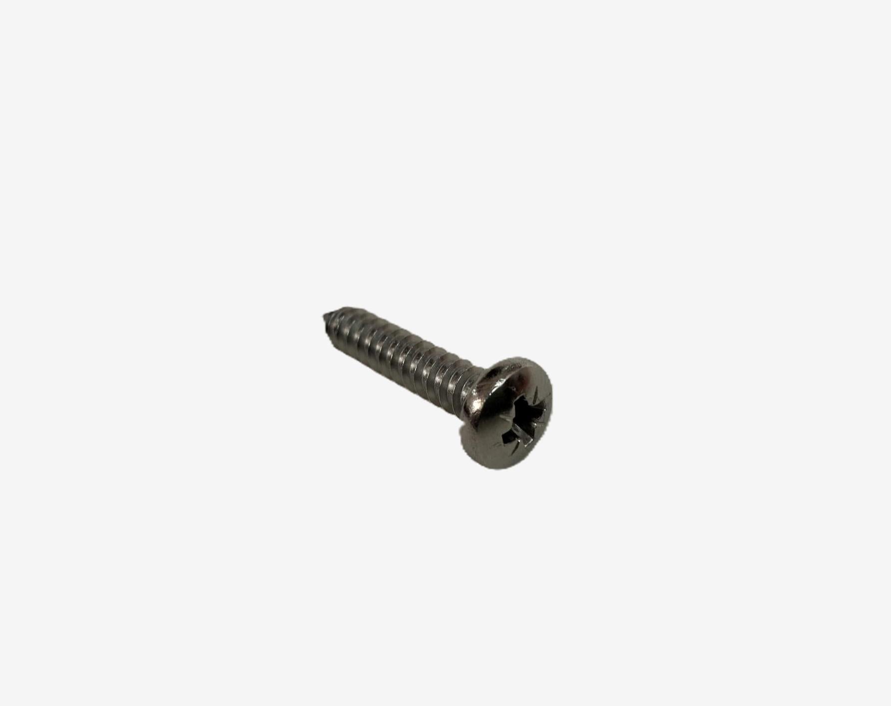 Stainless steel screws for straps
