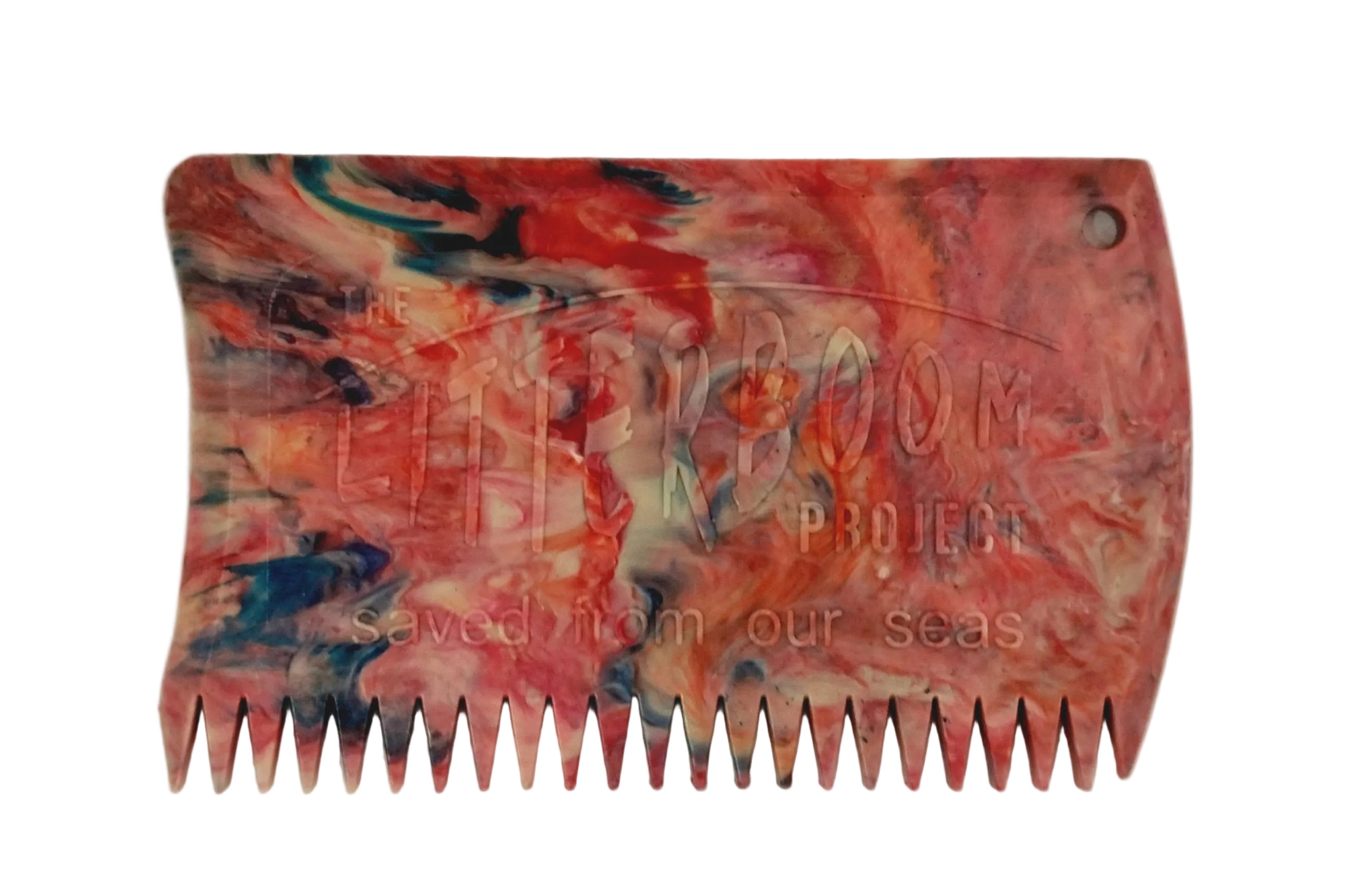 surf wax comb made from recycled plastic by The Ltterboom Project