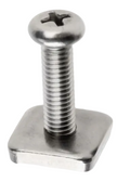 stainless steel screw and fin square slider fro US fin box