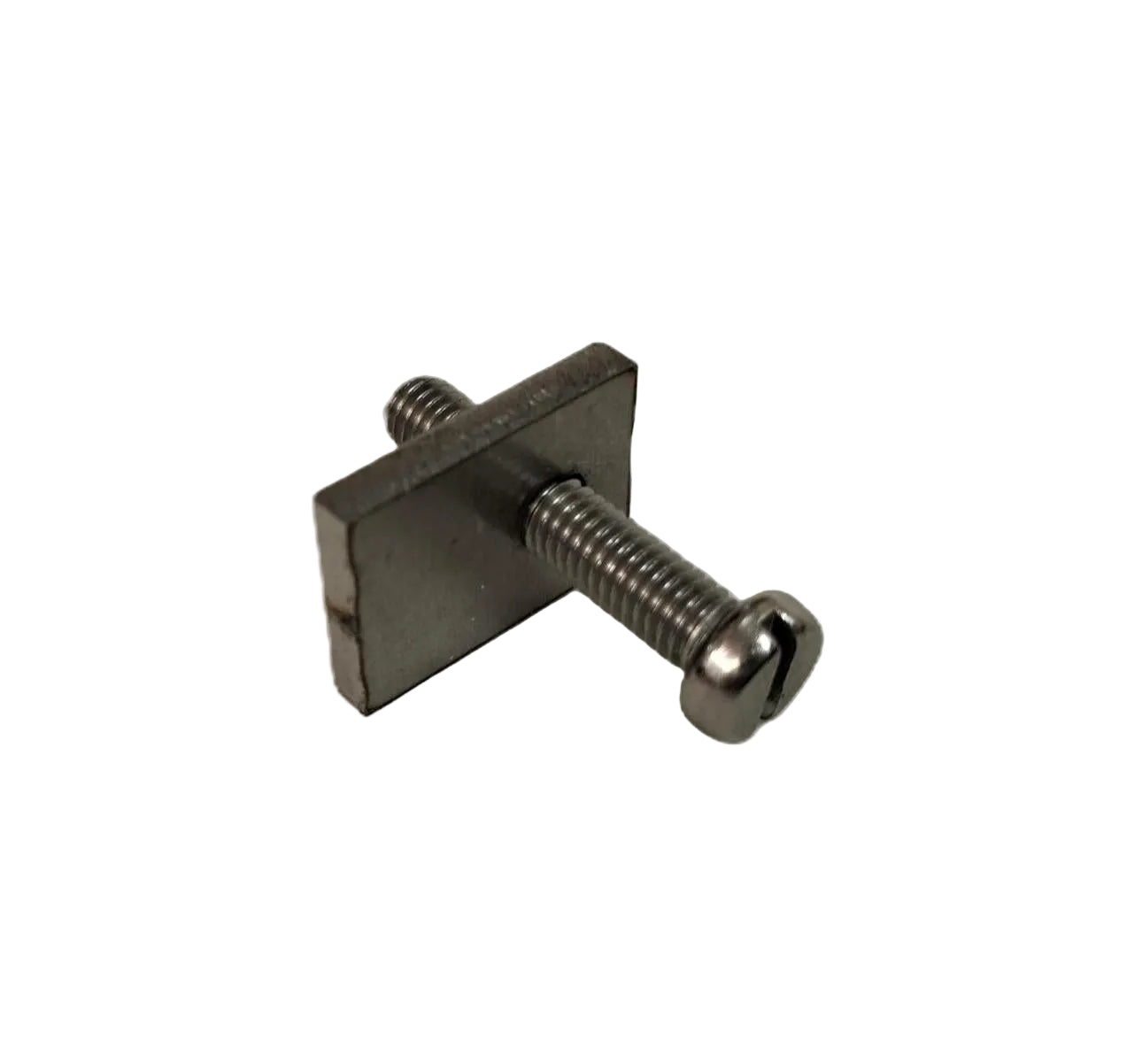 Stainless steel macski fin box screw and plate for sliding waveski fin system
