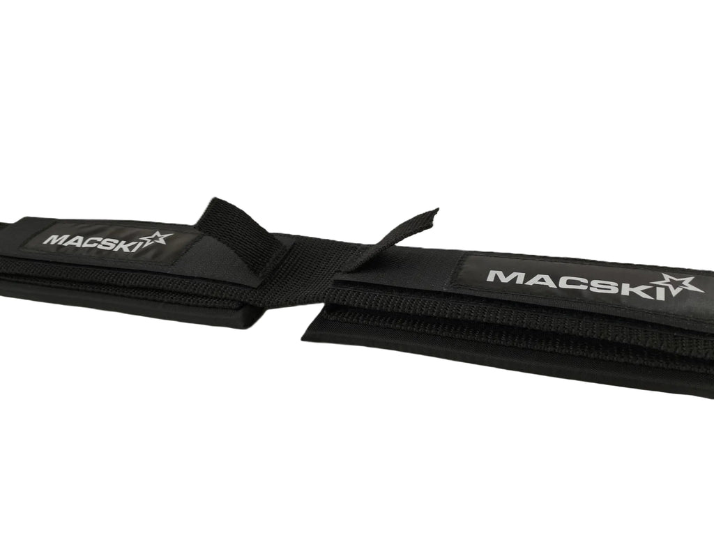 Black velcro padded adjustable waveski foot stsrap macski