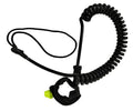 Coiled waveski paddle leash 