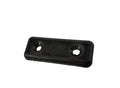 Plastic securing plate for waveski straps