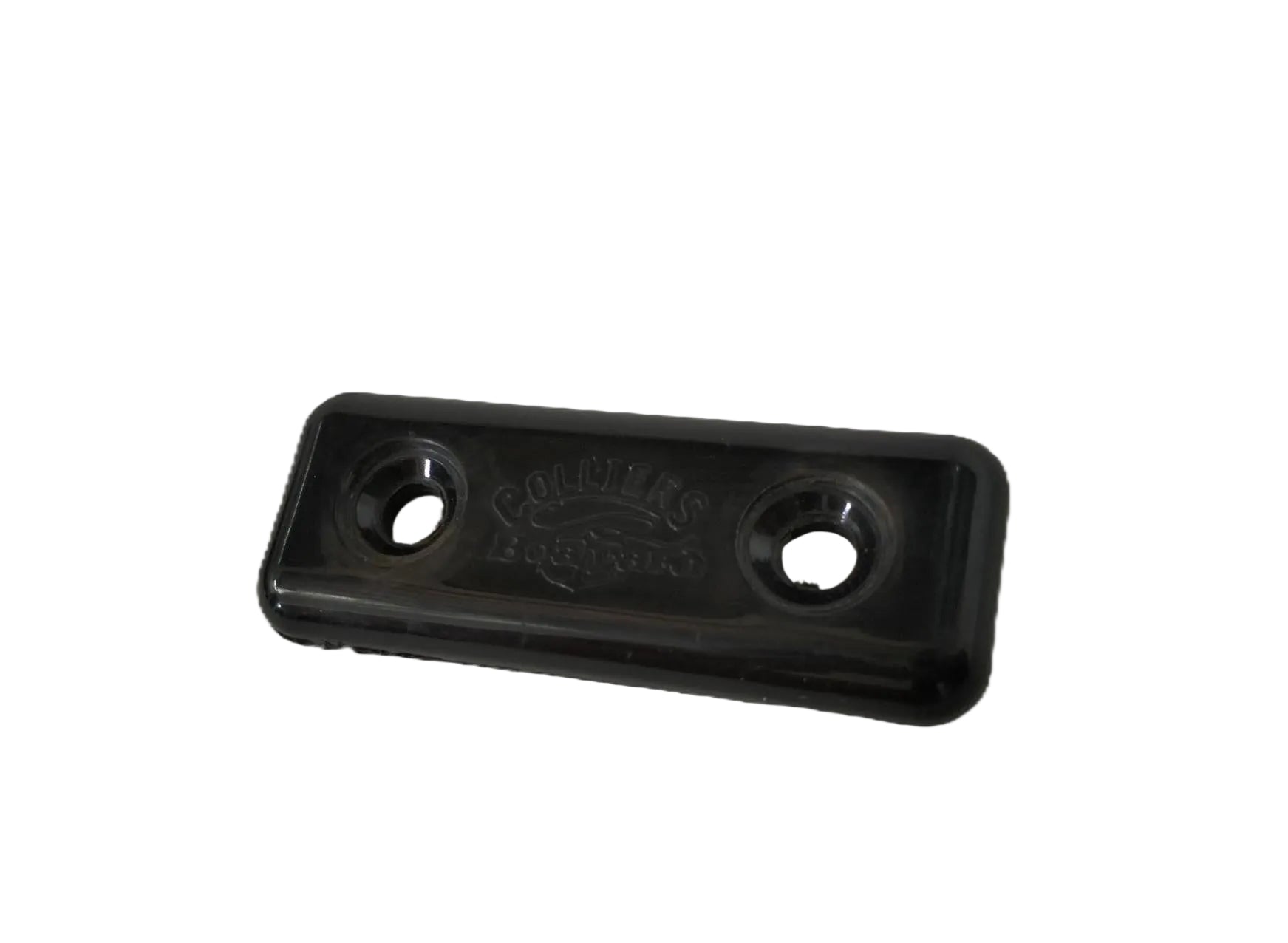 Plastic securing plate for waveski straps